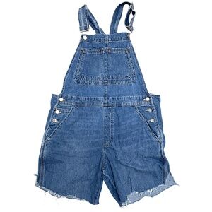 overalls shorts GAP cotton denim L romper